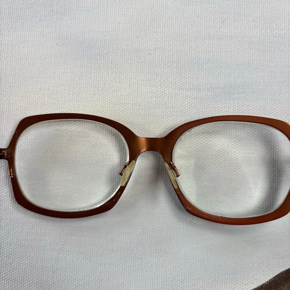 Vintage LA Eyeworks Drive In 869 Eyeglasses Frames Titanium in Copper